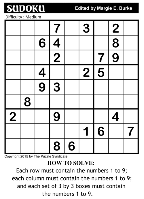 sudoku puzzle